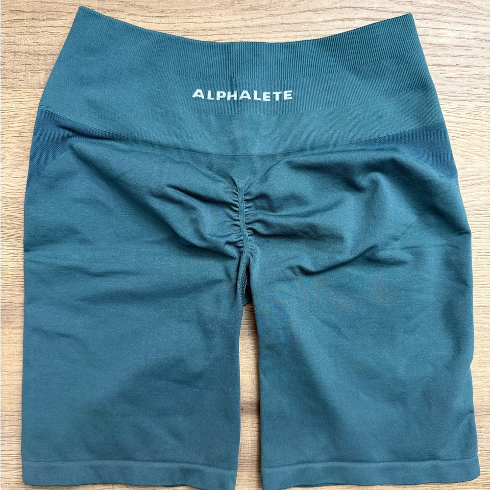 Alphalete Pier Blue Biker Shorts